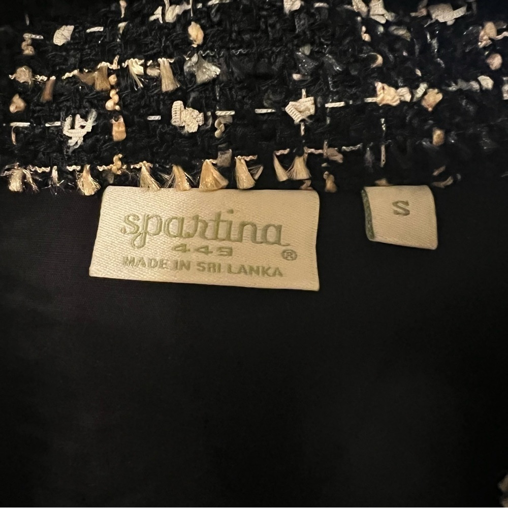 NWT Spartina 449 Women's Ramona Tweed Blazer Black Multi Size S - Picture 11 of 13